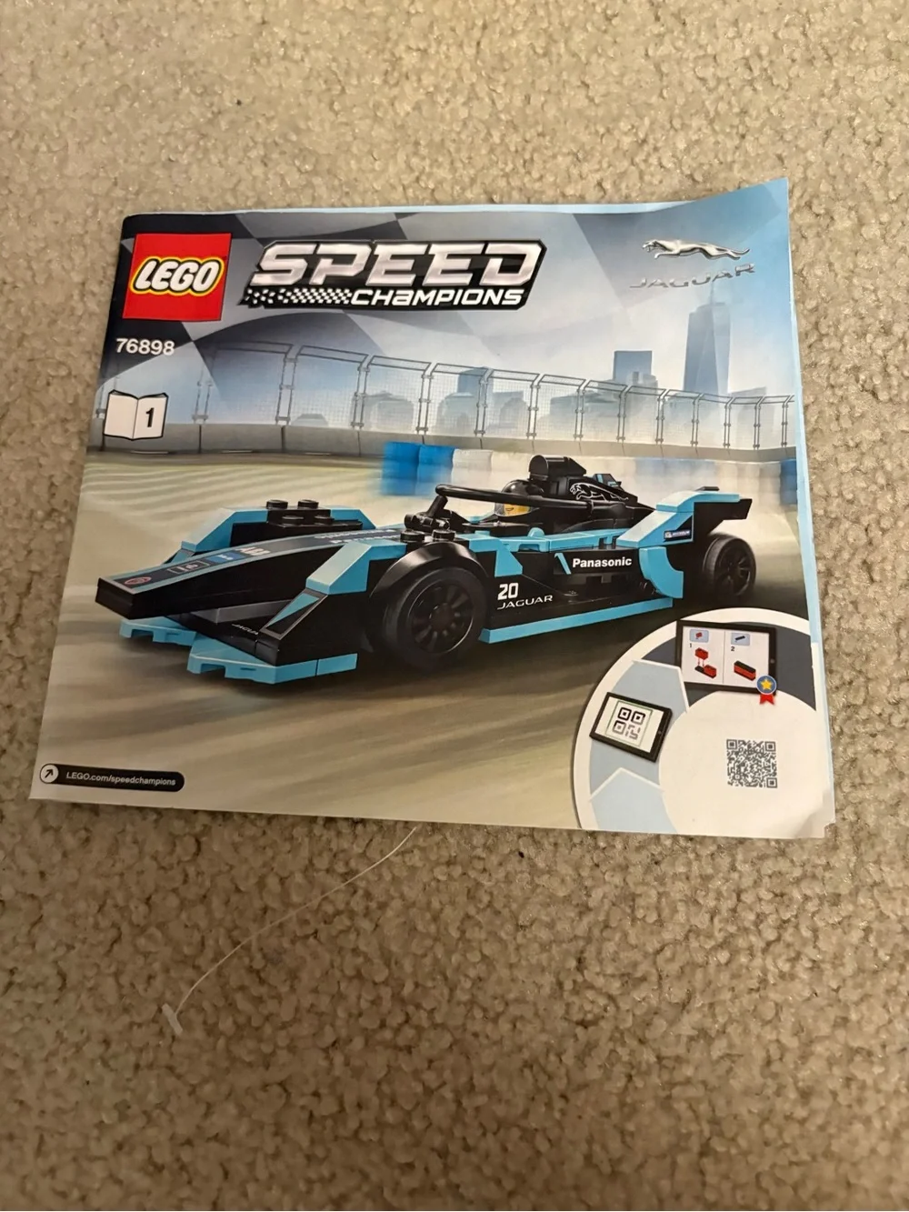 Lego speed champions formula E Jaguar gen2 and I-pace trophy 76898